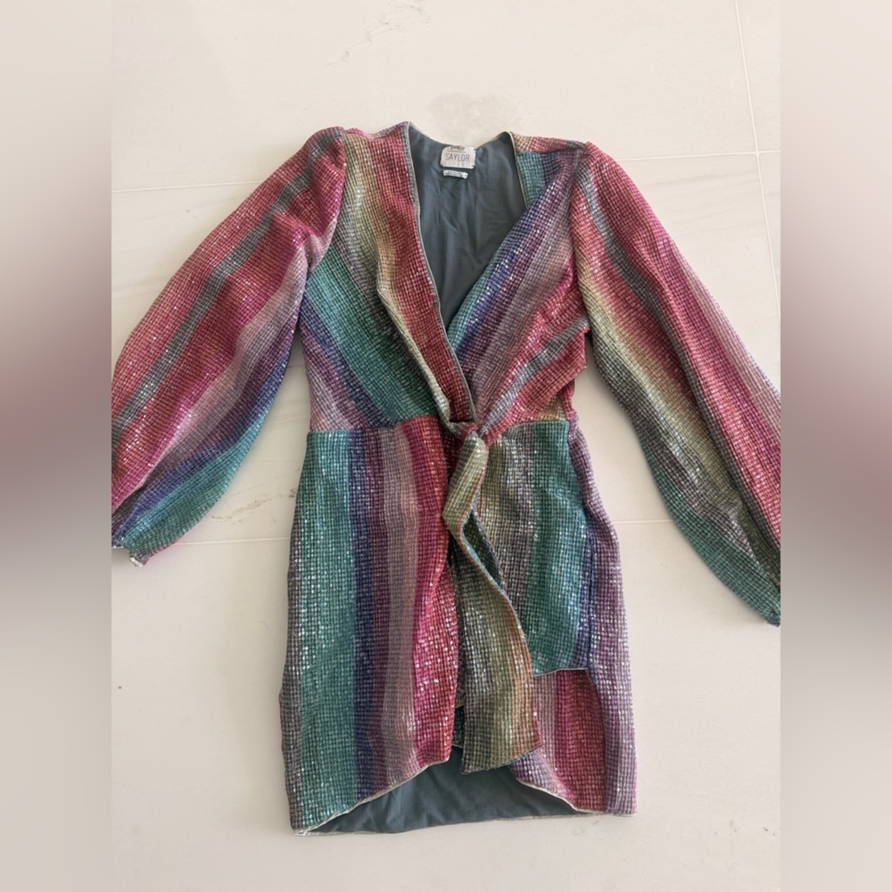 SAYLOR Multicolor Long Sleeve Dress